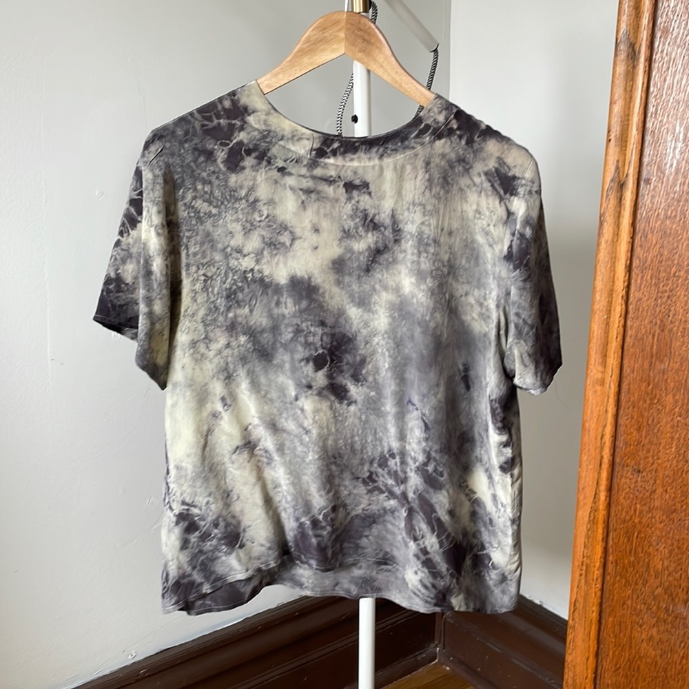 Naturally Dyed 100% Silk Blouse Small